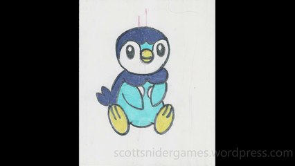 Pokemon Marker Sketch Video #2: Piplup (01-16-2024)