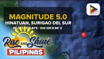 Surigao del Sur, niyanig ng magnitude 5 na lindol