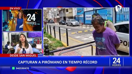 San Miguel: pirómano que intentó quemar auto podría pasar cuatro años en la cárcel