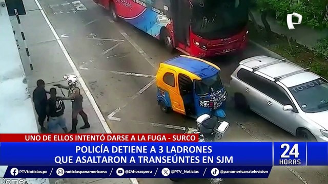 Surco: delincuentes fingen tener armas y asaltan a transeúntes