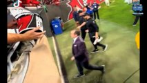 Fuming Eagles Fan Throws Tub of Popcorn Towards Coach Nick Sirianni before Being Chased by Security