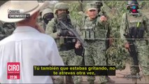 “No se escondan” Militar confronta a pobladores de Chicomuselo, Chiapas