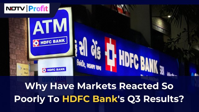 HDFC Bank's Shares Tank After Q3 Results