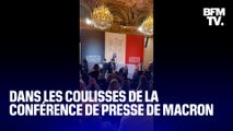 TANGUY DE BFM - Dans les coulisses de la conférence de presse du président de la République