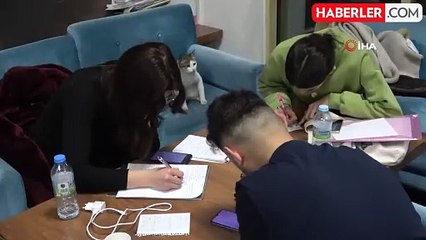 Amasya Üniversitesi'nden sınavlara çalışan öğrencilere çay-simit ikramı