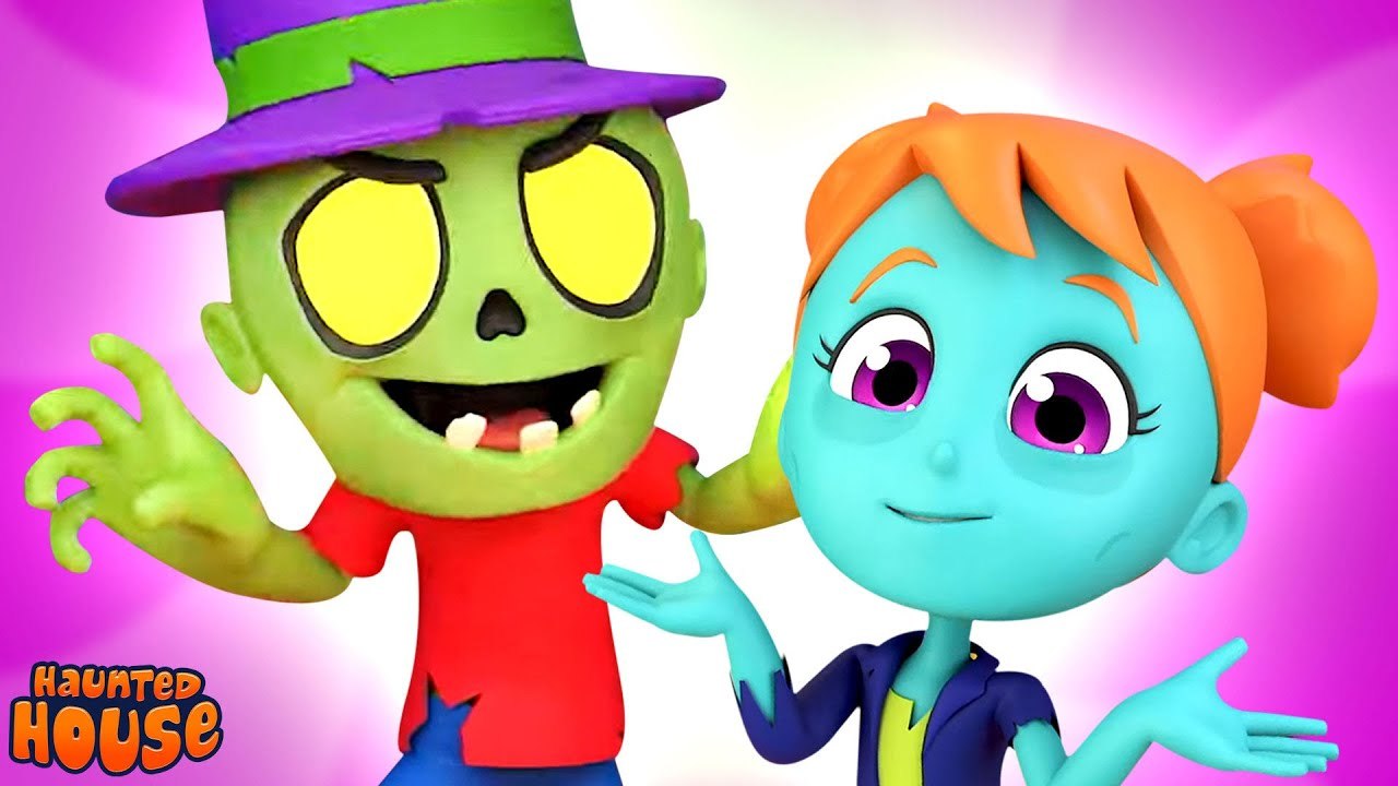 One Two I Say Boo Halloween Song & Fun Cartoon Video By Haunted House