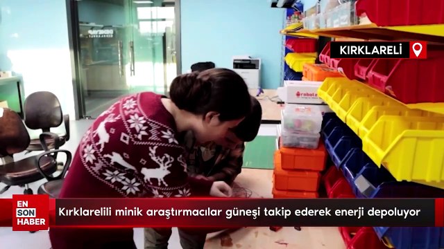 Kırklarelili minik araştırmacılar güneşi takip ederek enerji depoluyor