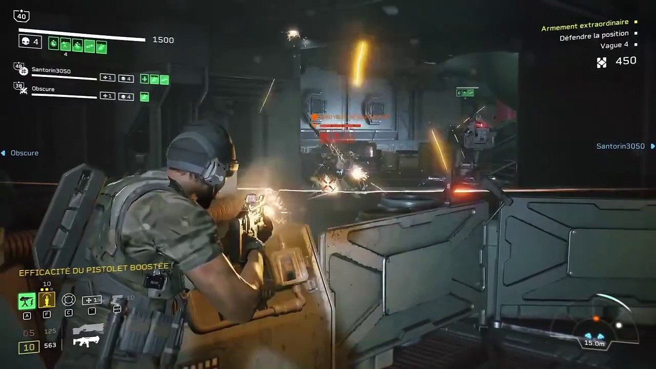 Aliens Fireteam Elite - difficulté STD - Horde - 50 Vagues - La Citerne