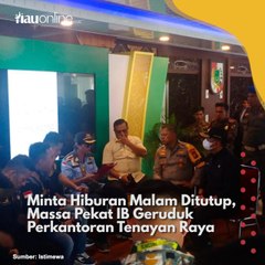Minta Hiburan Malam Ditutup, Massa Pekat IB Geruduk Perkantoran Tenayan Raya