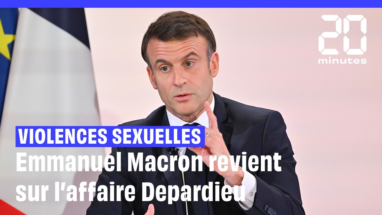 Conférence de presse : Emmanuel Macron revient sur l'affaire Gérard Depardieu