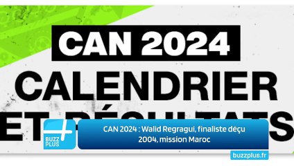 CAN 2024 : Walid Regragui, finaliste déçu 2004, mission Maroc
