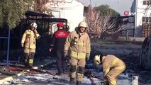 İzmir’de yangın faciası: 1 ölü, 3 ağır yaralı