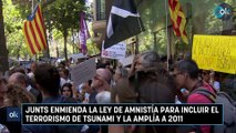 Junts enmienda la Ley de Amnistía para incluir el terrorismo de Tsunami y la amplía a 2011