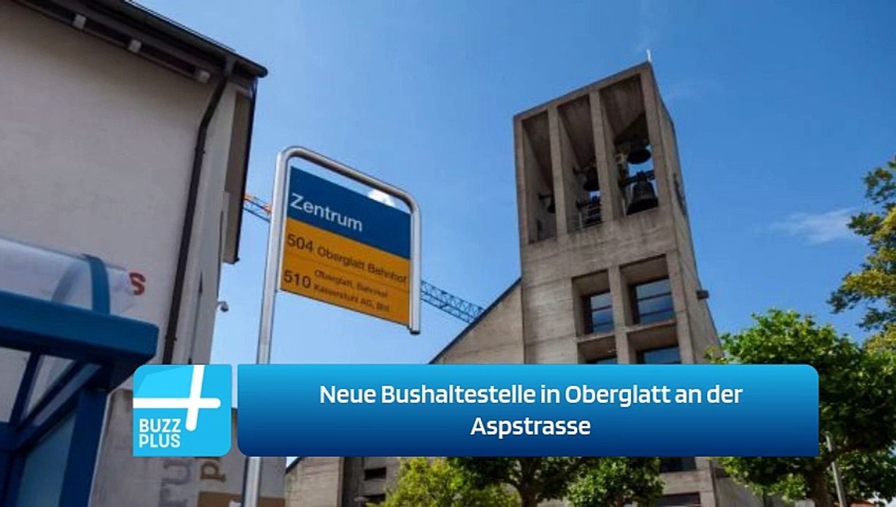 Neue Bushaltestelle in Oberglatt an der Aspstrasse