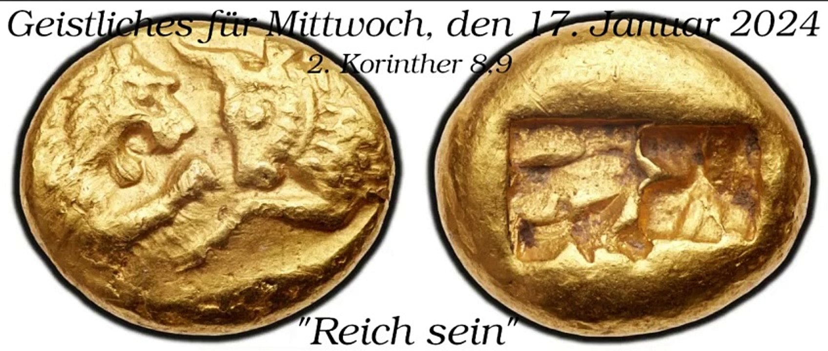 Geistliches für Mittwoch, den 17. Januar 2024