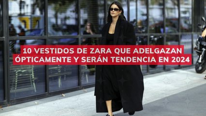 10 vestidos de Zara que adelgazan ópticamente y serán tendencia en 2024