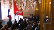 Emmanuel Macron interrogé sur l'affaire Gérard Depardieu le mardi 16 janvier 2024.