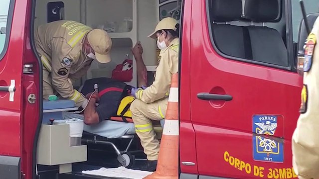 Motociclista fica ferido ao sofrer queda na Rua Cuiabá