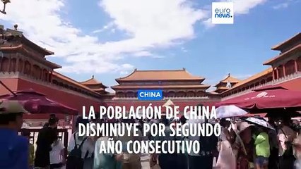 La población de China disminuye por segundo año consecutivo
