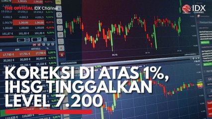 Koreksi di Atas 1%, IHSG Tinggalkan Level 7.200