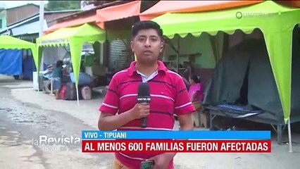 Tipuani: Algunos damnificados de la inundación duermen en las calles