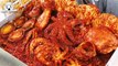 ASMR MUKBANG| Spicy seafood(Crab, Octopus, Squid, Abalone, Shrimp, Scallops,Seashells), Fire noodles