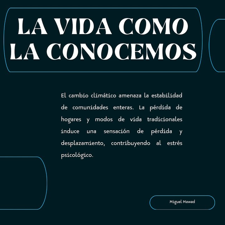 Miguel Mawad –  Ecoansiedad y preocupación ambiental. Cada vez es mayor el estrés y la ansiedad asociados al medio ambiente.