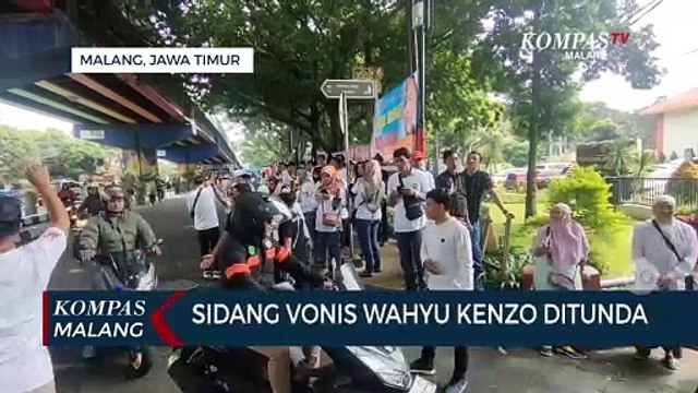 Sidang Pembacaan Vonis Wahyu Kenzo Ditunda!