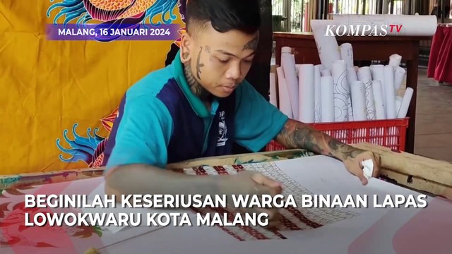 Melihat Pembuatan Batik Tulis Karya Penghuni Lapas Lowokwaru Malang