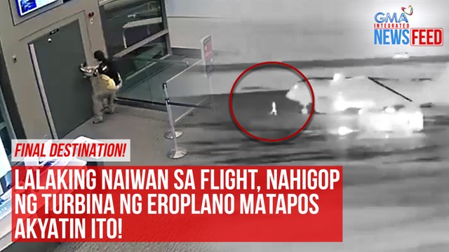 Man climbed in plane engine after missing flight | GMA Integrated Newsfeed