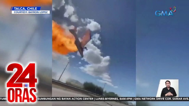 Eroplano sa Chile, bumagsak sa gitna ng kalsada; 1 patay, 4 sugatan | 24 Oras