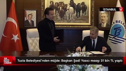 Download Video: Tuzla Belediyesi'nden çalışanlarına müjde: Başkan Şadi Yazıcı maaşı 31 bin TL yaptı