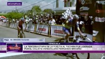 Ciclista venezolano Fernando Briceño lidera tercera etapa de la Vuelta al Táchira