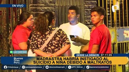 PNP: Madrastra involucrada en muerte de menor será investigada por instigación al suicidio