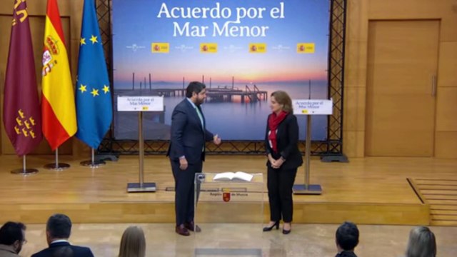 Ribera y Miras firman la constitución de la Comisión Interadministrativa del Mar Menor