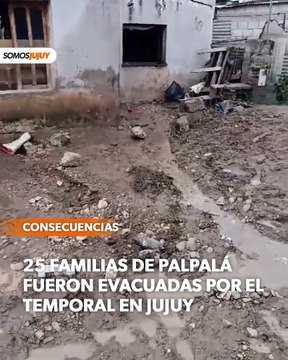 25 familias evacuadas en Palpalá tras el temporal