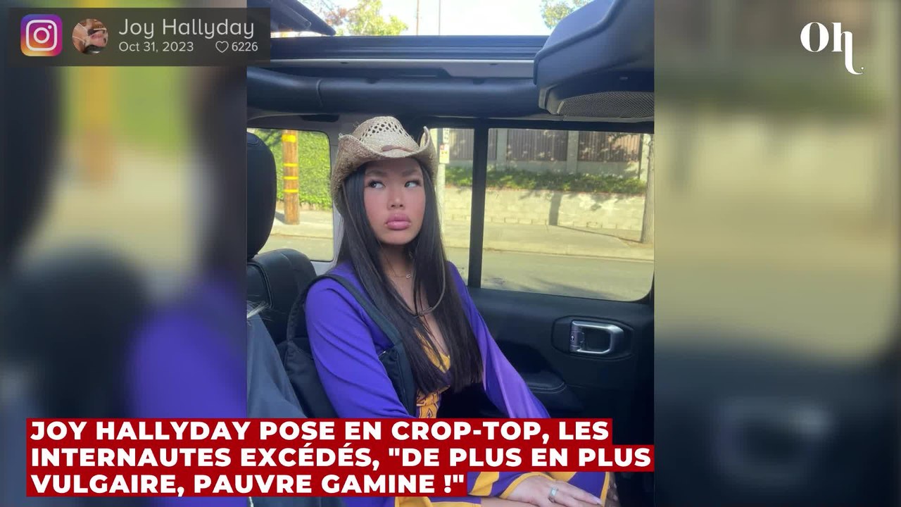 Joy Hallyday pose en crop-top, les internautes excédés, "De plus en plus vulgaire, pauvre gamine !"