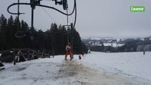 Neige à La Baraque de Fraiture : ouverture d’une piste de ski alpin