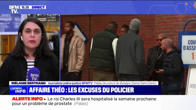Affaire Théo: le policier accusé d'avoir causé des séquelles irréversibles à l'anus du jeune homme a présenté ses excuses , tout en affirmant ne pas avoir eu l'intention de provoquer ça