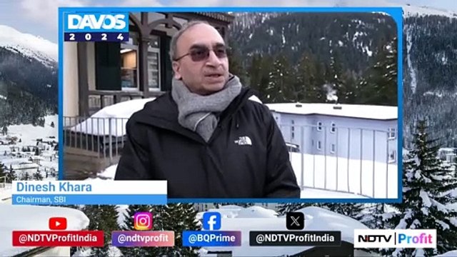 SBI Chairman Dinesh Khara At World Economic Forum 2024 | NDTV Profit