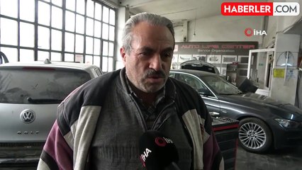 Buzlanma Nedeniyle Kaza Yapan Araçlar Oto Tamircilerde Yoğunluk Oluşturdu