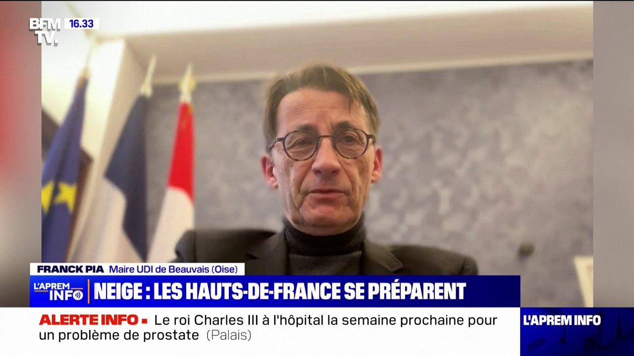 "Moins on aura de voitures sur la route, mieux ce sera": Le maire de Beauvais (Oise) encourage ses administrés à limiter leurs déplacements en raison des chutes de neige attendues