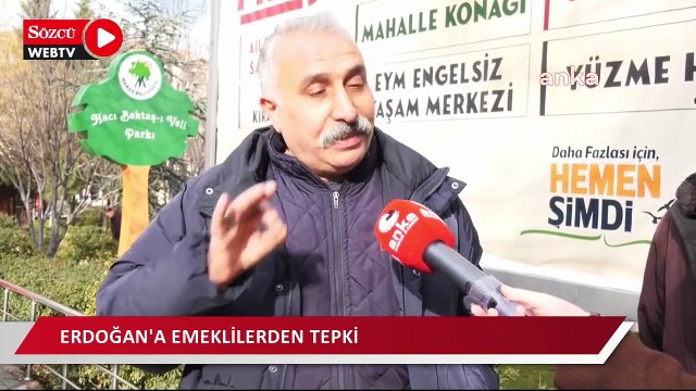 Erdoğan'ın 2024’ü emekli yılı ilan etmesine emeklilerden yanıt