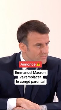Emmanuel Macron dévoile ce qui va remplacer le congé parental ⬆️