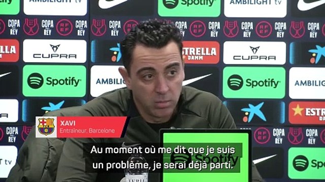 Xavi : Je ne serai jamais un problème pour le Barça