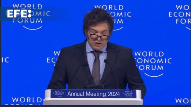 Milei ataca en Davos las agendas internacionales del feminismo y el medioambiente