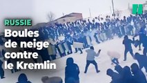 Lacrymos contre boules de neige dans une manifestation anti-kremlin en Russie