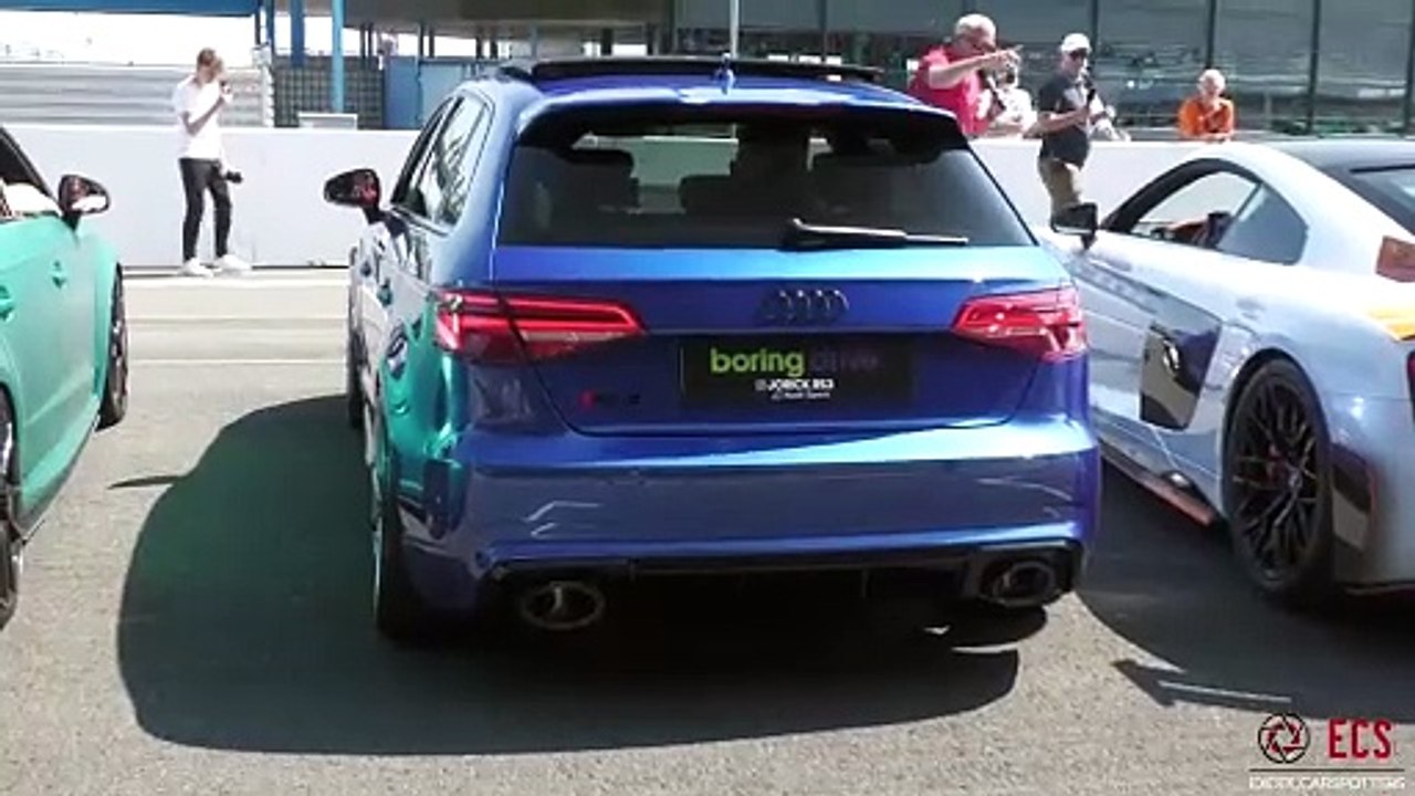 Sportscars Revving at Car Meet - BRABUS 800 E63, Akrapovic Golf 8 R, Novitec 812, Widebody RS3, SVJ