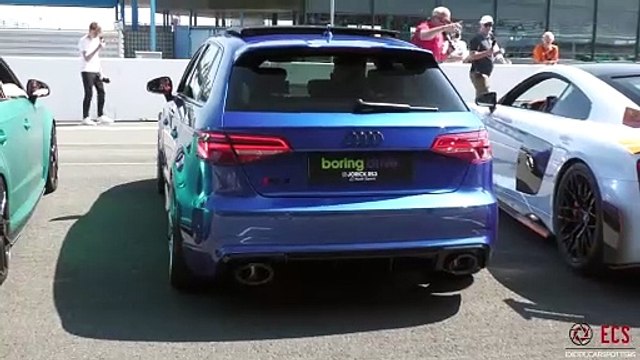 Sportscars Revving at Car Meet - BRABUS 800 E63, Akrapovic Golf 8 R, Novitec 812, Widebody RS3, SVJ