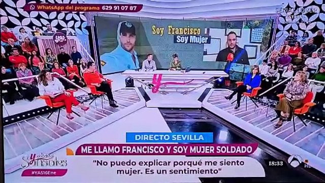Esta es la viral reacción de Sonsoles Ónega impactada al entrevistar al militar transgénero